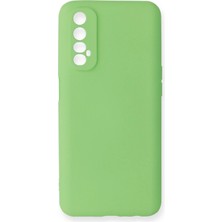 AK-SA-STR Newface Realme 7 Kılıf First Silikon - Yeşil