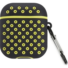 AK-SA-STR Newface Airpods 3 (3.nesil) Spor Delikli Kılıf - Siyah-Sarı