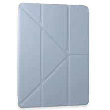 AK-SA-STR Newface Samsung Galaxy Tab A9 Kılıf Kalemlikli Mars Tablet Kılıfı - Mavi