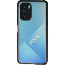 Newface Xiaomi Poco F3 Kılıf Miami Şeffaf Silikon - Siyah
