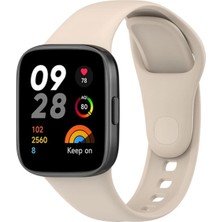 AK-SA-STR Newface Xiaomi Redmi Watch 3 Klasik Kordon - Bej