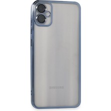 AK-SA-STR Newface Samsung Galaxy A05 Kılıf Razer Lensli Silikon - Lacivert