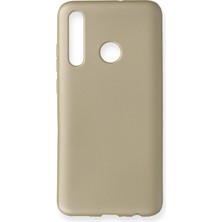 AK-SA-STR Newface Huawei Honor 20 Lite Kılıf First Silikon - Gold
