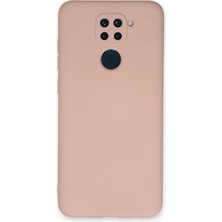 AK-SA-STR Newface Xiaomi Redmi Note 9 Kılıf Nano Içi Kadife Silikon - Pudra