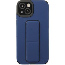 AK-SA-STR Newface Iphone 14 Plus Kılıf Mega Standlı Silikon - Mavi