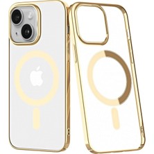 AK-SA-STR Newface Iphone 14 Plus Kılıf Element Magneticsafe Sert Kapak - Gold