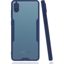 AK-SA-STR Newface Samsung Galaxy A02 Kılıf Platin Silikon - Lacivert