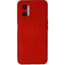Newface Oppo A96 Kılıf Nano Içi Kadife Silikon - Kırmızı