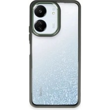 AK-SA-STR Newface Xiaomi Redmi 13C Kılıf Power Silikon - Koyu Yeşil