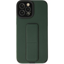 AK-SA-STR Newface Iphone 12 Pro Max Kılıf Mega Standlı Silikon - Yeşil