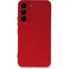 AK-SA-STR Newface Samsung Galaxy S23 Plus Kılıf Nano Içi Kadife Silikon - Kırmızı
