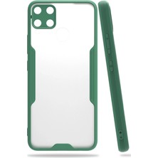 AK-SA-STR Newface Realme C15 Kılıf Platin Silikon - Yeşil