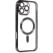 AK-SA-STR Newface Iphone 16 Pro Max Kılıf Kross Magneticsafe Kapak - Siyah