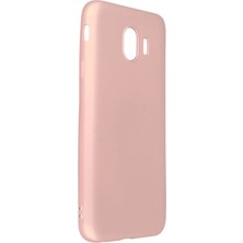 AK-SA-STR Newface Samsung Galaxy J4 Kılıf First Silikon - Rose Gold