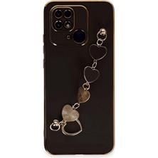 AK-SA-STR Newface Xiaomi Redmi 10C Kılıf Esila Silikon - Siyah