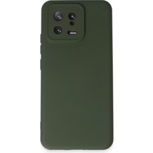 AK-SA-STR Newface Xiaomi Mi 13 Kılıf Nano Içi Kadife Silikon - Koyu Yeşil