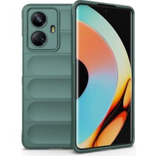 AK-SA-STR Newface Realme 10 Pro 5g Kılıf Optimum Silikon - Koyu Yeşil