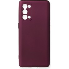 AK-SA-STR Newface Oppo Reno 5 Pro Kılıf First Silikon - Mürdüm