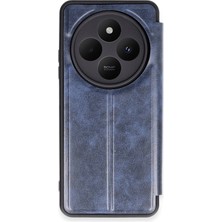 AK-SA-STR Newface Xiaomi Redmi 14C Kılıf Flip Cover - Lacivert