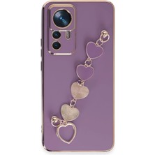 AK-SA-STR Newface Xiaomi Mi 12T Pro Kılıf Esila Silikon - Mor