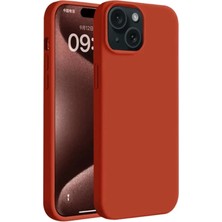 Newface Iphone 15 Plus Kılıf First Silikon - Kırmızı
