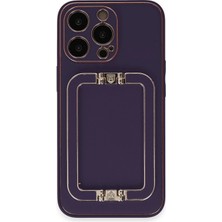 AK-SA-STR Newface Iphone 14 Pro Max Kılıf Coco Elit Kapak - Derin Mor