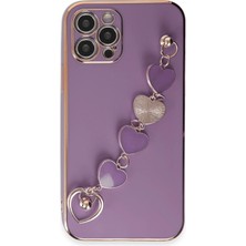 AK-SA-STR Newface Iphone 12 Pro Kılıf Esila Silikon - Mor