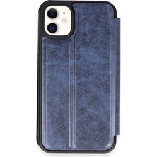 AK-SA-STR Newface Iphone 11 Kılıf Flip Cover - Lacivert