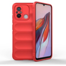 AK-SA-STR Newface Xiaomi Redmi 12C Kılıf Optimum Silikon - Kırmızı