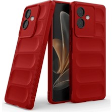 AK-SA-STR Newface Oppo A3 Kılıf Optimum Silikon - Kırmızı