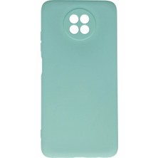 AK-SA-STR Newface Xiaomi Redmi Note 9 5g Kılıf Nano Içi Kadife Silikon - Turkuaz