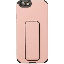 AK-SA-STR Newface Iphone 6 Kılıf Mega Standlı Silikon - Pudra