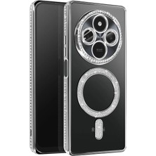 AK-SA-STR Newface Xiaomi Redmi 14C Joke Simli Magneticsafe Kılıf - Gümüş