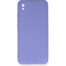 Newface Xiaomi Redmi 9A Kılıf Nano Içi Kadife Silikon - Lila