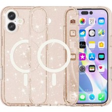 AK-SA-STR Newface Iphone 16 Plus Kılıf Star Magsafe Kapak - Turuncu