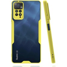 AK-SA-STR Newface Xiaomi Redmi Note 11 Pro Kılıf Platin Silikon - Sarı