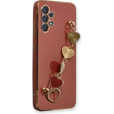 AK-SA-STR Newface Samsung Galaxy A32 Kılıf Esila Silikon - Kırmızı