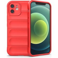 AK-SA-STR Newface Iphone 12 Kılıf Optimum Silikon - Kırmızı