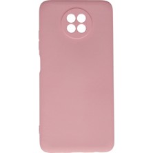 AK-SA-STR Newface Xiaomi Redmi Note 9 5g Kılıf Nano Içi Kadife Silikon - Pembe