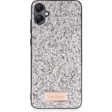 AK-SA-STR Onegif Samsung Galaxy A05 Bright Simli Kapak - Gümüş