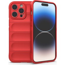 AK-SA-STR Newface Iphone 14 Pro Max Kılıf Optimum Silikon - Kırmızı