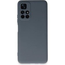 AK-SA-STR Newface Xiaomi Redmi Note 11T Kılıf Nano Içi Kadife Silikon - Gri