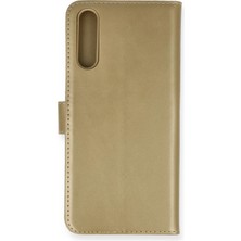 AK-SA-STR Newface Huawei P Smart S Kılıf Trend S Plus Kapaklı Kılıf - Gold
