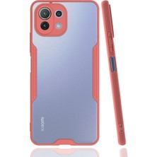 AK-SA-STR Newface Xiaomi Mi̇ 11 Lite Kılıf Platin Silikon - Pembe