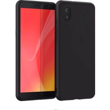 AK-SA-STR Newface Tcl L7 Kılıf First Silikon - Siyah