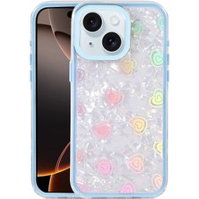 AK-SA-STR Newface Apple Iphone 14 Lumi Desenli Kapak - Mavi