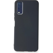 AK-SA-STR Newface Vivo Y11S Kılıf Nano Içi Kadife Silikon - Lacivert