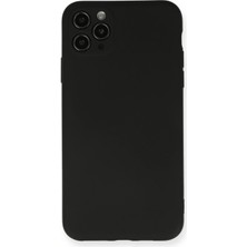 AK-SA-STR Newface Iphone 11 Pro Max Kılıf Nano Içi Kadife Silikon - Siyah