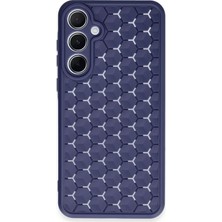 AK-SA-STR Newface Samsung Galaxy A25 5g Kılıf Petek Silikon Kapak - Lacivert