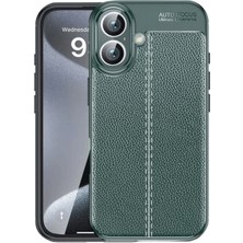 Newface Iphone 16 Kılıf Auto Focus Kapak - Koyu Yeşil